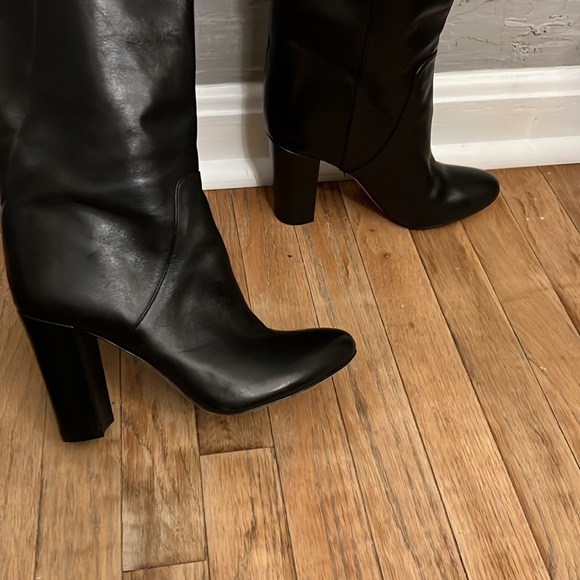 Vero Cuoio vi- tiona Black Leather Heeled Boots - Picture 7 of 10